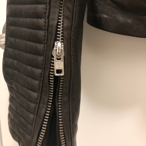 IRO leather biker jacket allsaints maje l’agence sandro theory vince acne quince - Picture 8 of 8